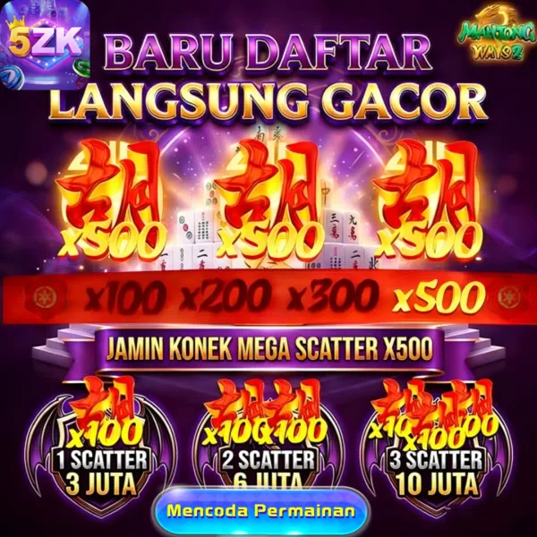 5ZK Bonus Member Baru 100%